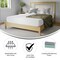 Merrick Lane Iris CertiPUR-US Certified Memory Foam Mattress Infused with Charcoal & Green Tea Cooling Gel